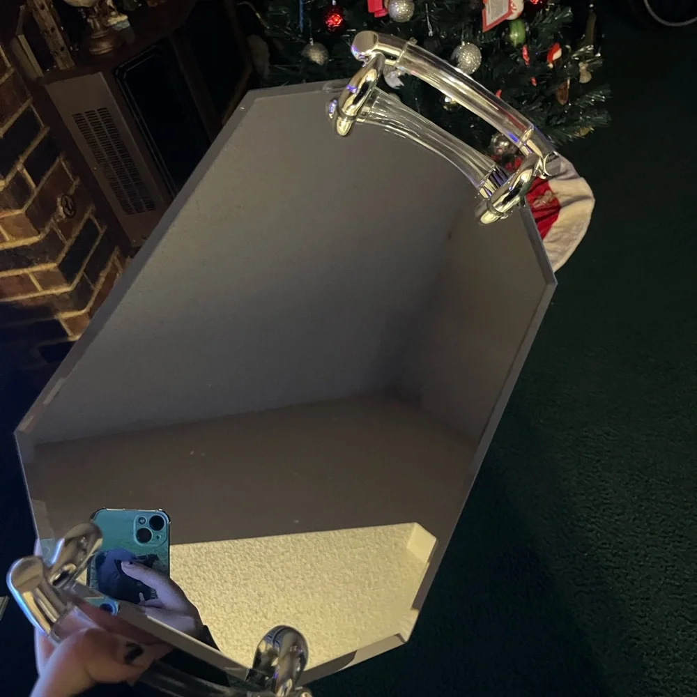 Silver Bath Tray with Handles